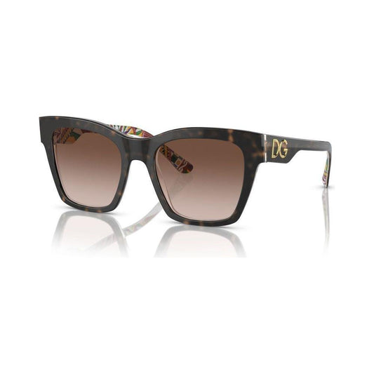 DOLCE & GABBANA MOD. PRINT FAMILY DG 4384 SUNGLASSES & EYEWEAR DOLCE & GABBANA SUNGLASSES Gray