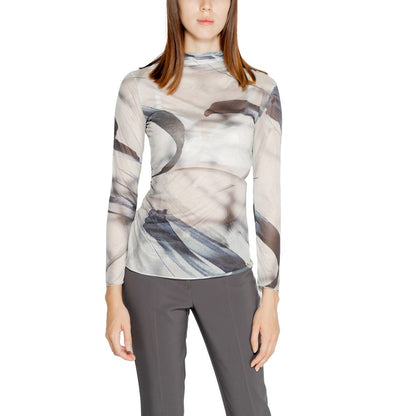 Rinascimento Gray Polyester Long Sleeve T-Shirt