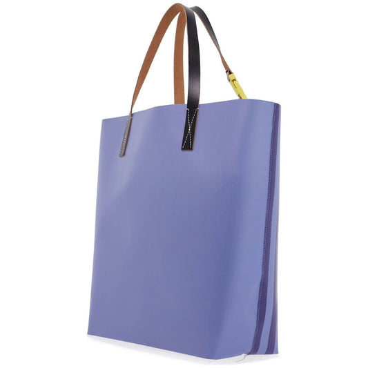 Marni striped tribeca tote bag