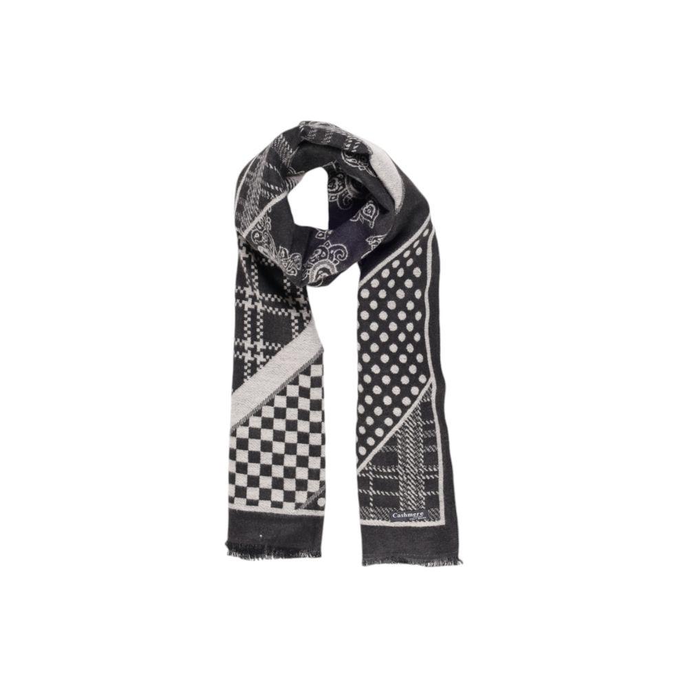Sandro Ferrone Black Viscose Scarf SA-15619500009-ONE SIZE