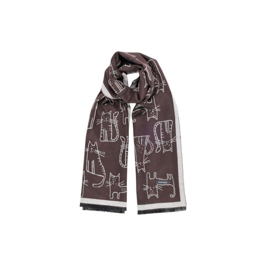 Sandro Ferrone Brown Viscose Scarf SA-15705600140-ONE SIZE