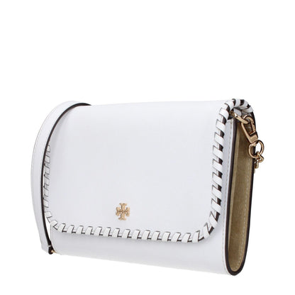 Tory Burch White Leather Clutch Bag