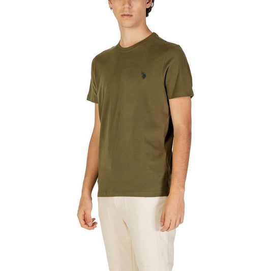 U.S. POLO ASSN. Green Cotton T-Shirt US-15717800149-IT44 | S