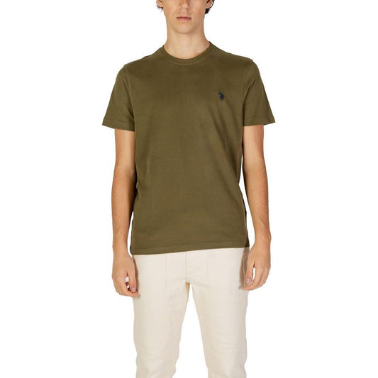 U.S. POLO ASSN. Green Cotton T-Shirt US-15717800149-IT44 | S