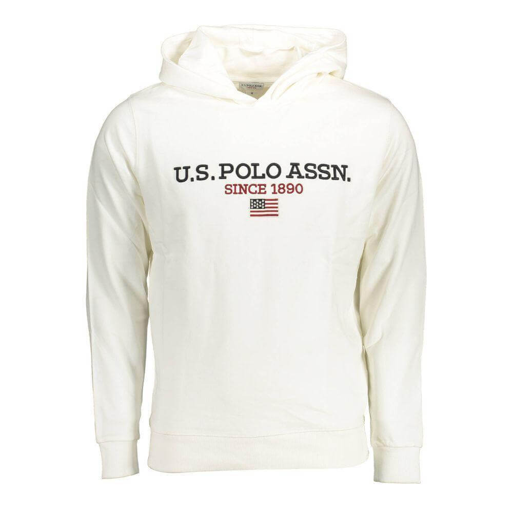 U.S. POLO ASSN. White Cotton Men Sweatshirt