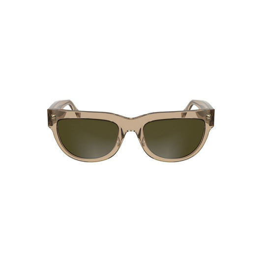 Calvin Klein Brown Acetate Women Sunglasses with square lenses, sophisticated style accessory for urban and beach fashion.