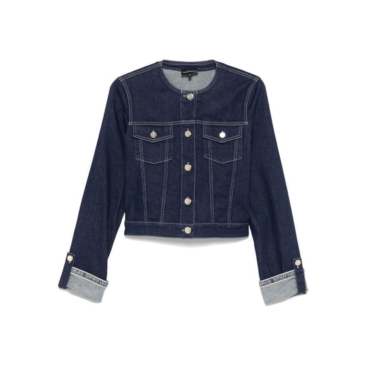Emporio Armani Coats Blue
