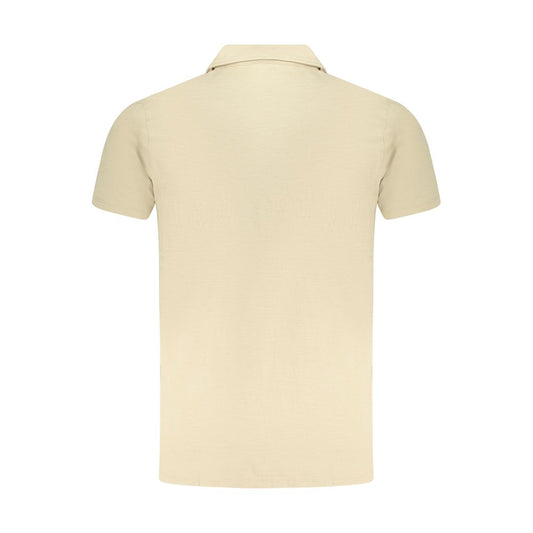 Guess Jeans Beige Cotton Men T-Shirt