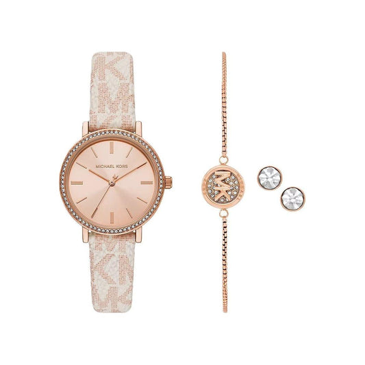 MICHAEL KORS Mod. ADDYSON Special Pack + Bracelet + Earrings WATCHES MICHAEL KORS Light Gray