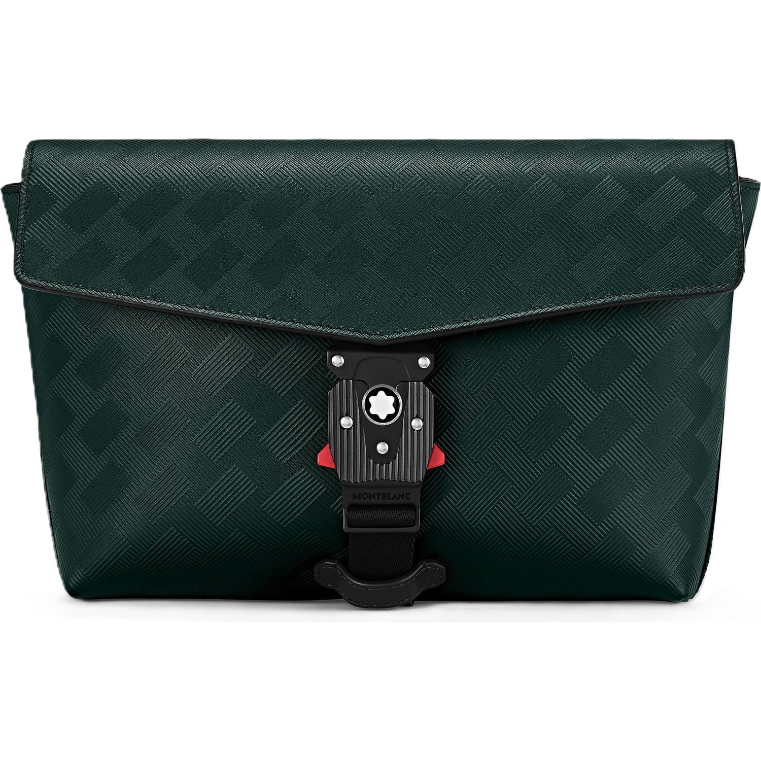 Front view with bag zipped and handles upright.