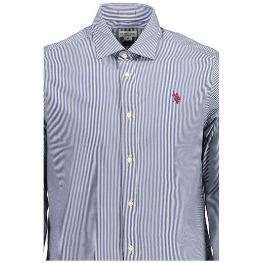 U.S. POLO ASSN. Blue Cotton Men Shirt