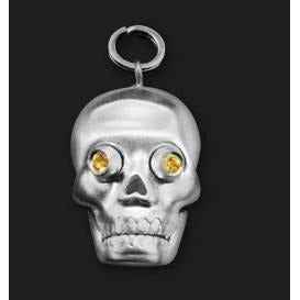 AMBROSINI JEWELS - CIONDOLO ARGENTO 925° teschio finitura bianca