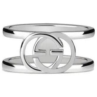 GUCCI JEWELS Mod. INTERLOCKING G Ring GUCCI JEWELS Light Gray
